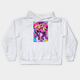 JURI HAN STREET GIRL - STREET FIGHTER | Anime Graffiti Style Video Game Design Graphic | PROUD OTAKU Kids Hoodie